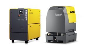 Πλήρη συστήματα μη λιπαινόμενων εμβολοφόρων αεροσυμπιεστών της Kaeser Kompressoren.