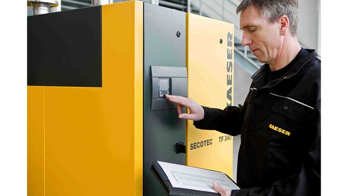 Ξηραντής με συσσωρευτή λανθάνουσας θερμότητας Secotec TF για επεξεργασία πεπιεσμένου αέρα