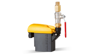 Ηλεκτρονική βαλβίδα αποστράγγισης υγροποιημένων υδρατμών ECO DRAIN ως πλήρες σετ.