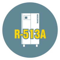 Η Kaeser Kompressoren κατασκευάζει ξηραντές ψυκτικού τύπου που χρησιμοποιούν το ψυκτικό μέσο R-513A.