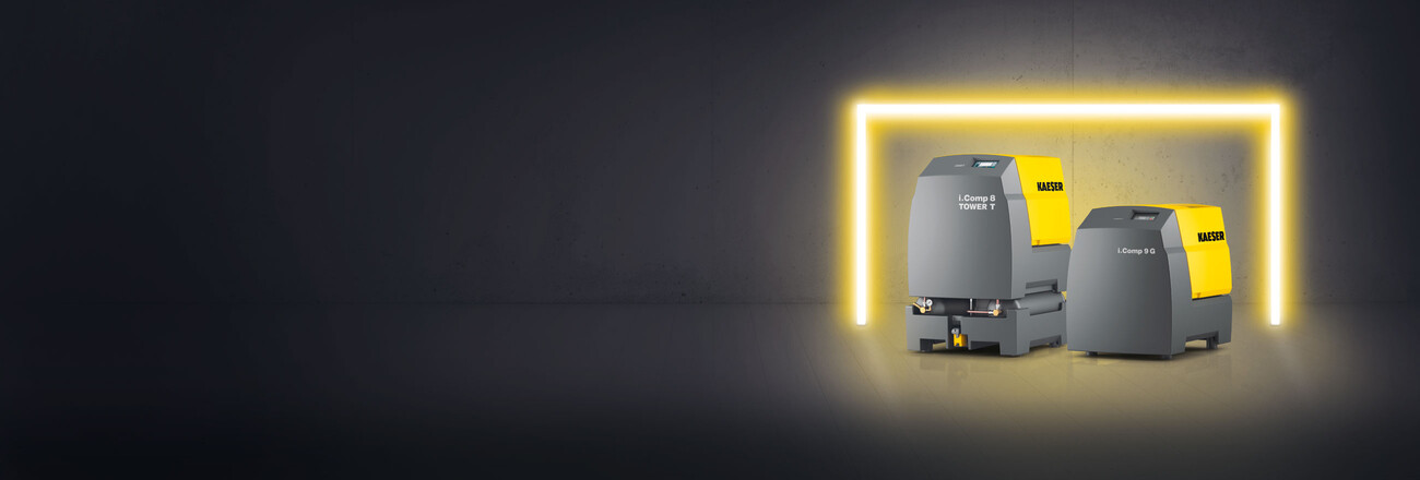 Οι νέοι εμβολοφόροι αεροσυμπιεστές i.Comp 8 και i.Comp 9 της Kaeser Kompressoren.