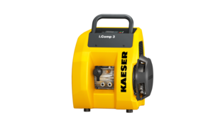 Φορητή έκδοση του εμβολοφόρου αεροσυμπιεστή i.Comp 3 της Kaeser Kompressoren.